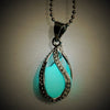 Glowing Luminous Stone Vintage Necklace